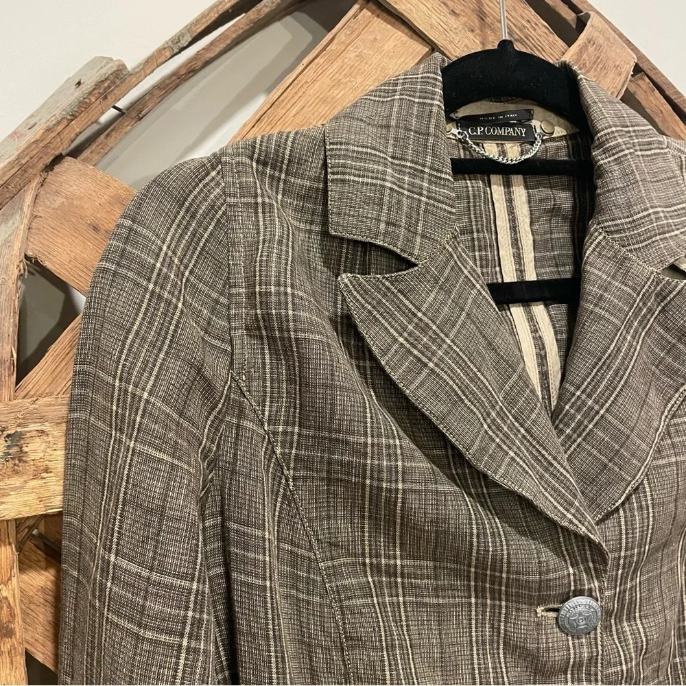 C.P. Company Italy Women’s 100% Flax/Linen Blazer Size 40 (XS/4)